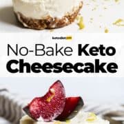No Bake Keto Cheesecake