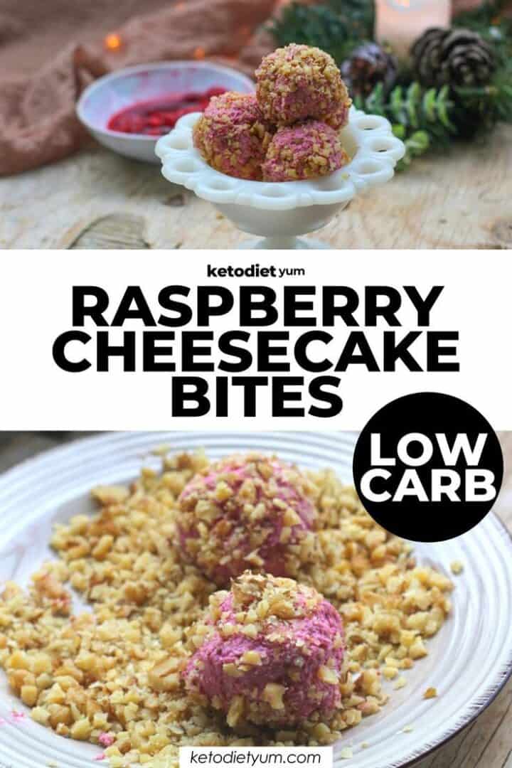 No-Bake Raspberry Cheesecake Bites