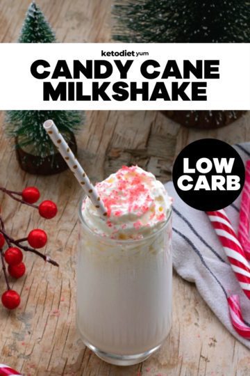 Best Keto Candy Cane Milkshake Recipe