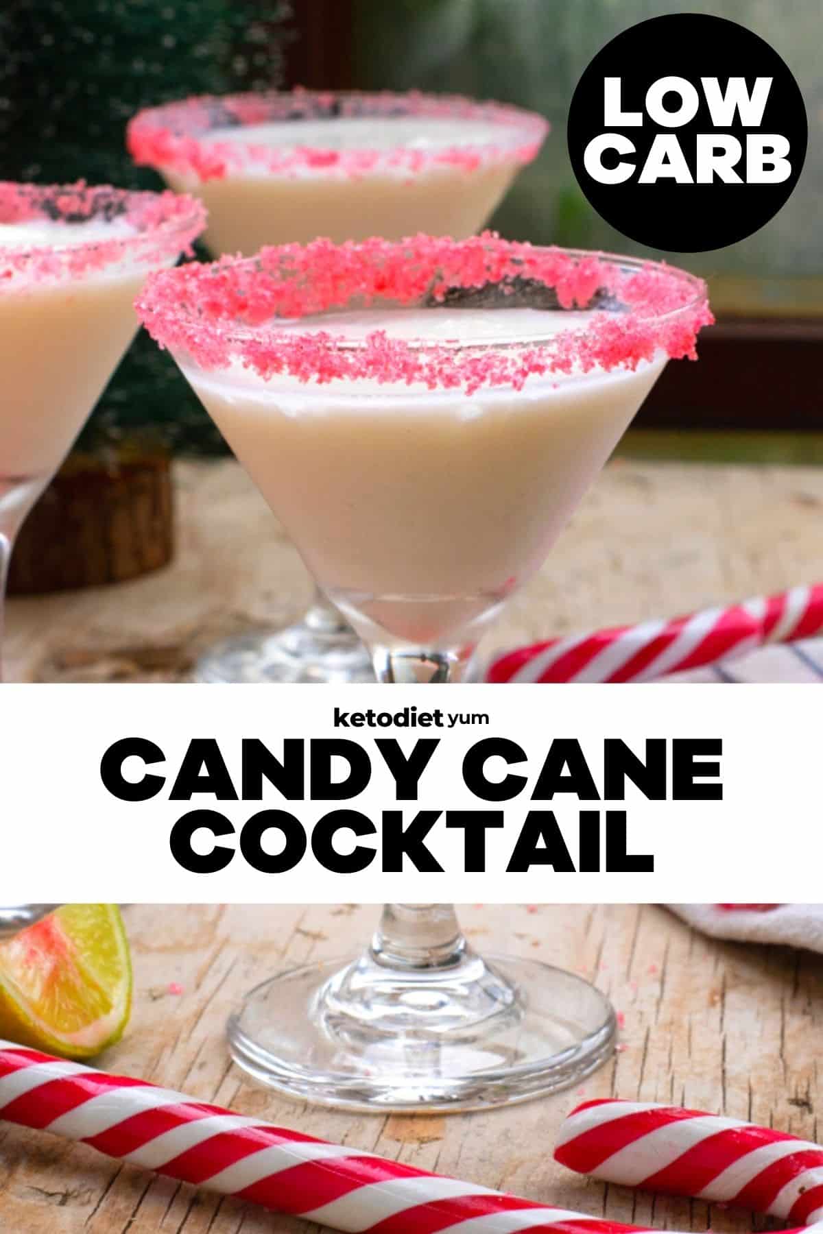 Easy And Delicious Candy Cane Keto Vodka Cocktail Recipe