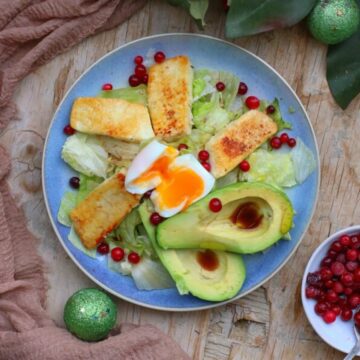 Healthy Keto Halloumi Salad