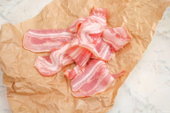 Delicious slices of thick cut bacon