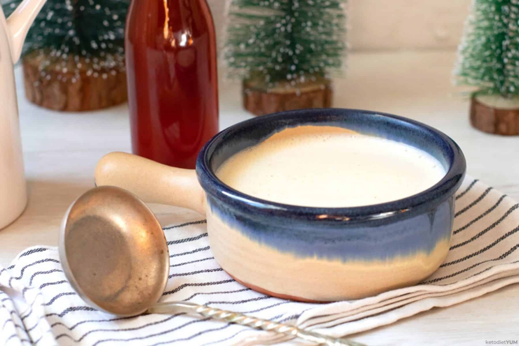 Keto Rum Eggnog Cocktail Recipe (Only 2.4g Carbs!)