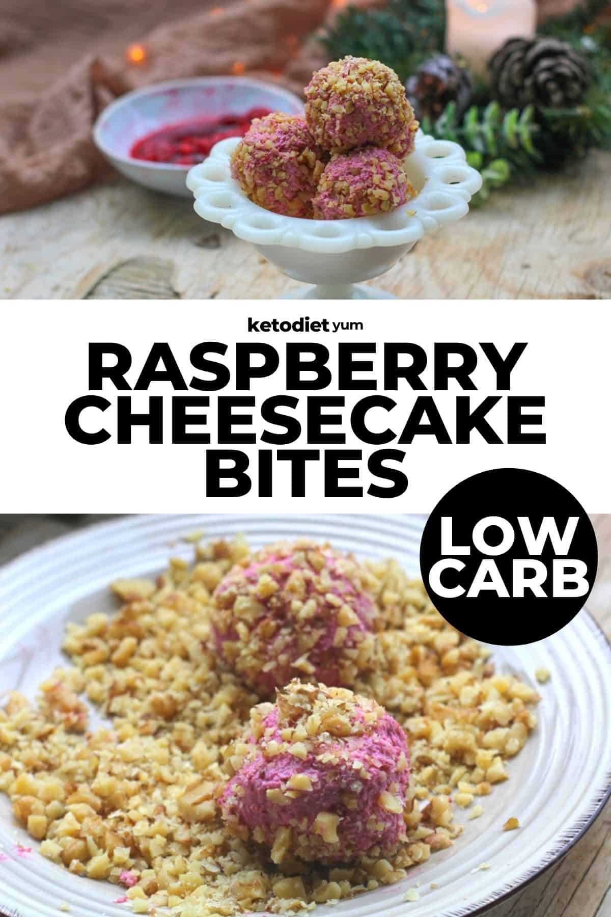 No Bake Raspberry Cheesecake Bites Recipe
