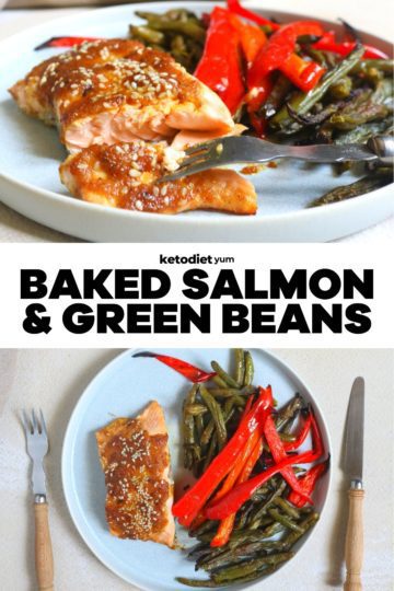 Best Keto Baked Salmon and Green Beans Recipe