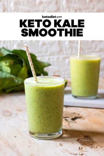 Healthy Keto Kale Smoothie (Low-Carb) - Keto Diet Yum