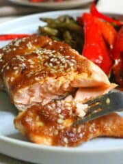 Keto Baked Salmon and Green Beans