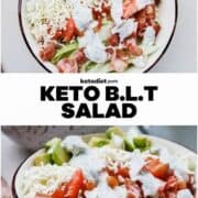 Easy Keto BLT Salad With Avocado and Cheese