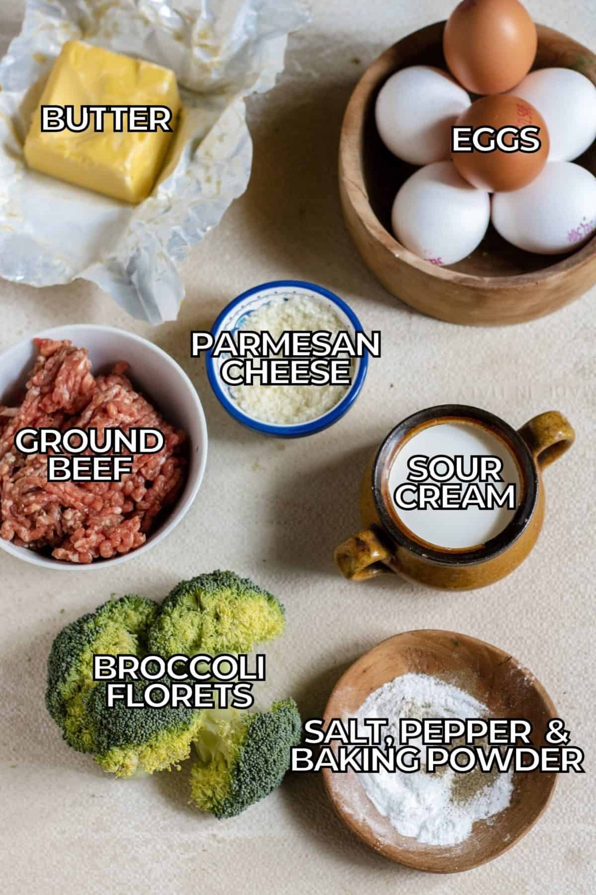 Broccoli Quiche Ingredients