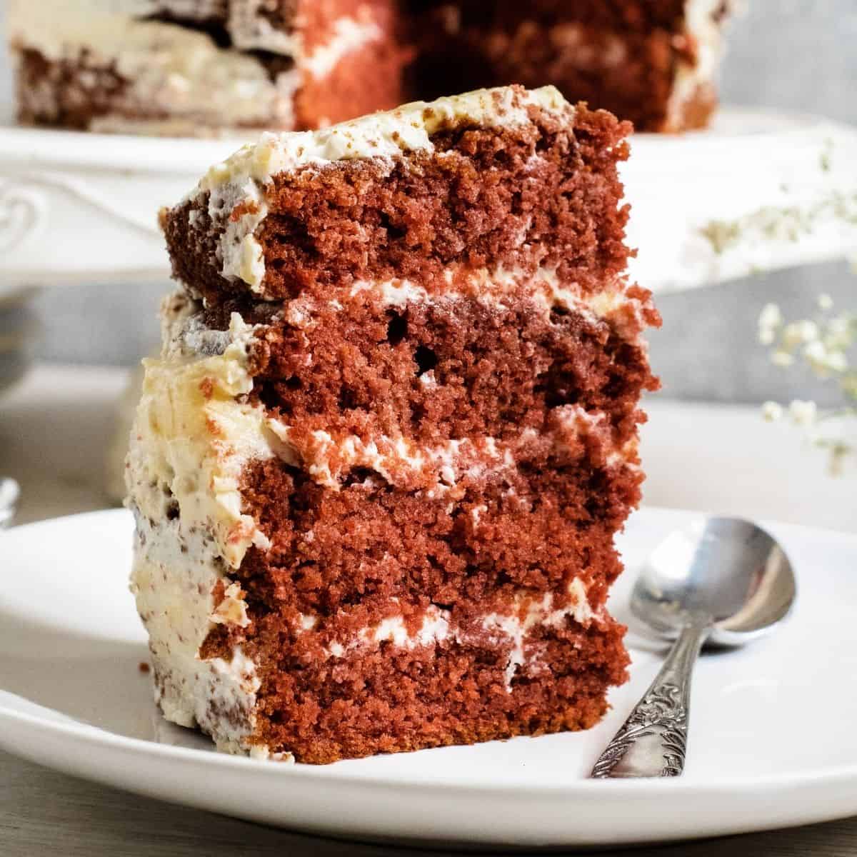 Keto Red Velvet Cake with Cream Cheese Frosting Keto Red Velvet Cake
