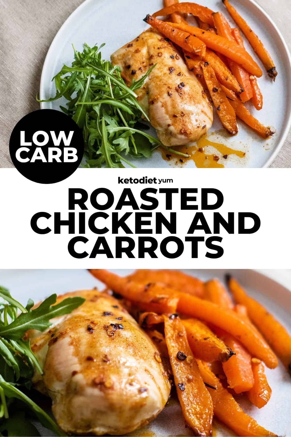 Best Keto Roasted Chicken and Carrots Recipe