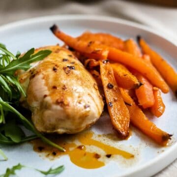 Chili Garlic Roasted Chicken and Carrots