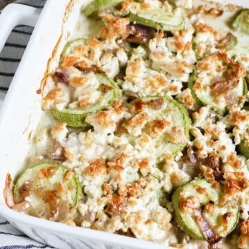 Keto Zucchini Casserole (Creamy and Cheesy)