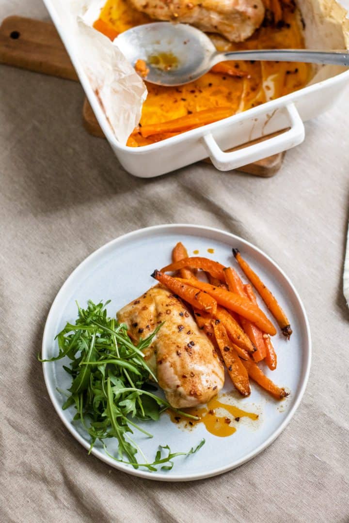 Chili Garlic Roasted Chicken And Carrots Keto Diet Yum