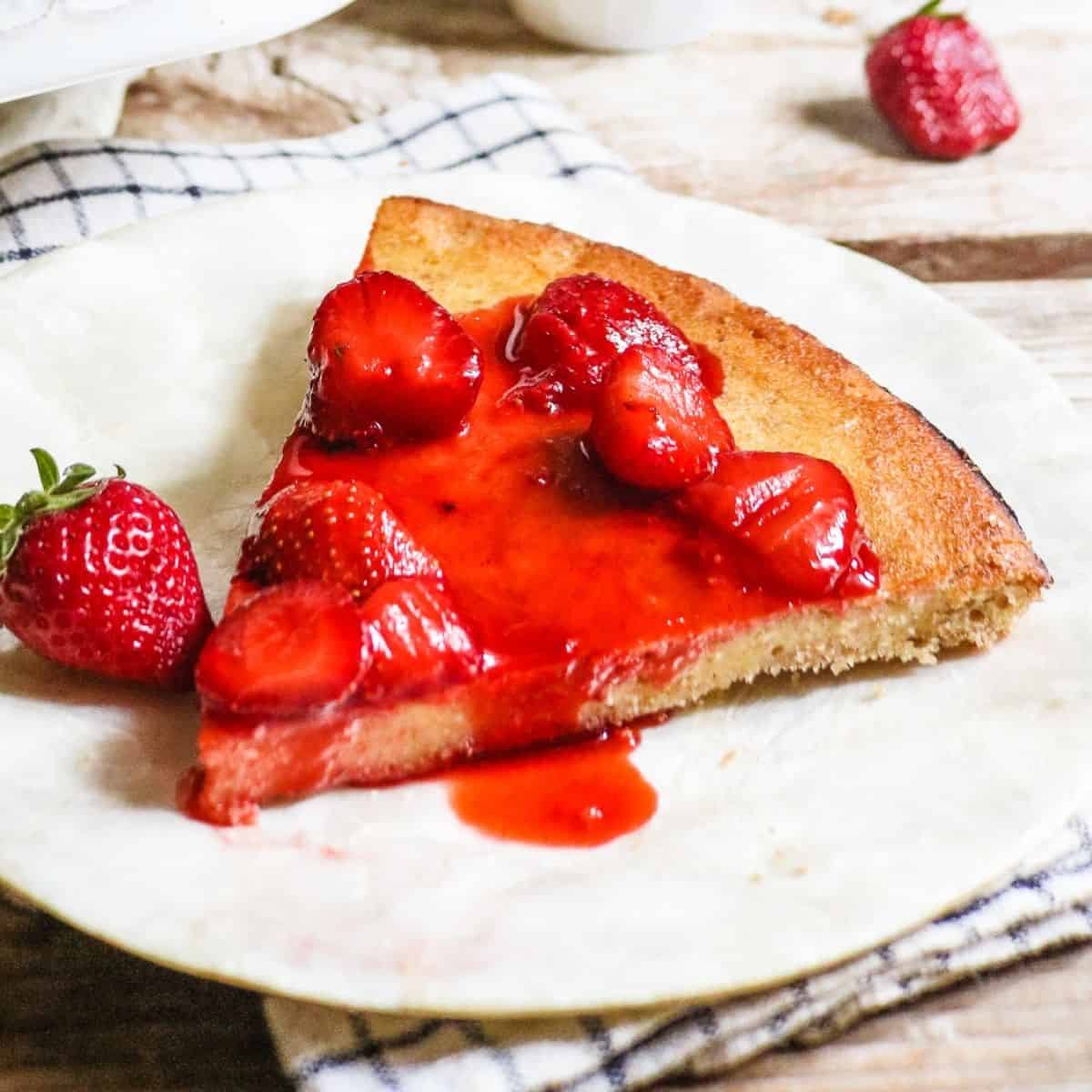 Keto Strawberry Cream Cheese Tart