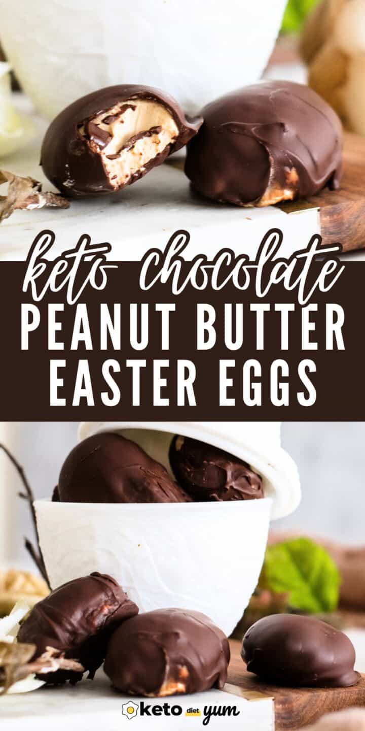 Low Carb Keto Chocolate Peanut Butter Easter Eggs