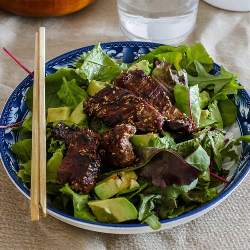 Low Carb Korean BBQ Steak Salad Keto Diet Yum