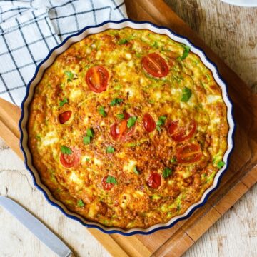 Keto Frittata with Zucchini and Goat Cheese