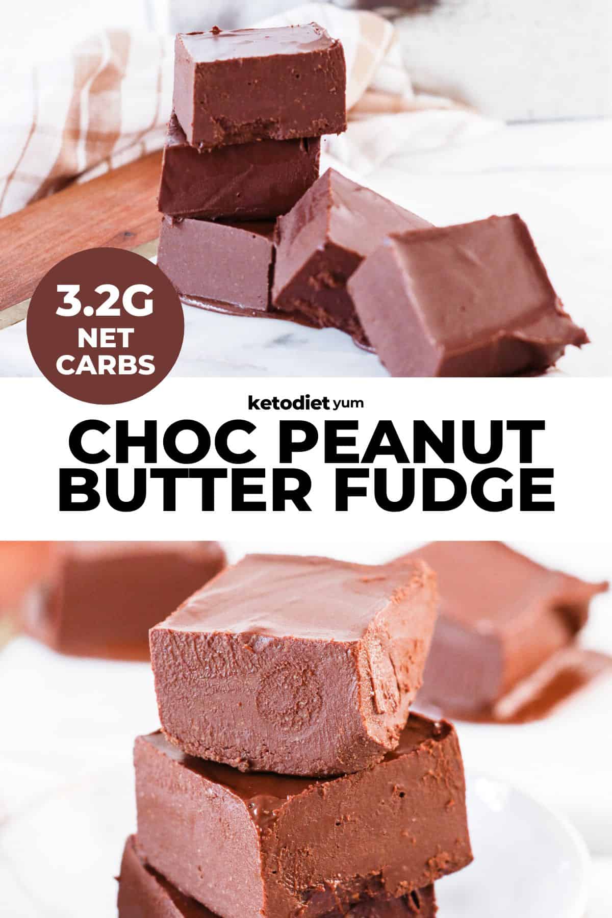 Best Keto Chocolate Peanut Butter Fudge Recipe