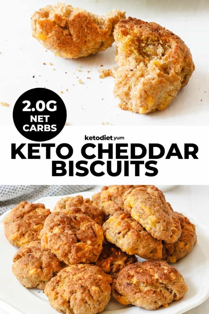 Easy Keto Cheddar Biscuits Recipe - Keto Diet Yum