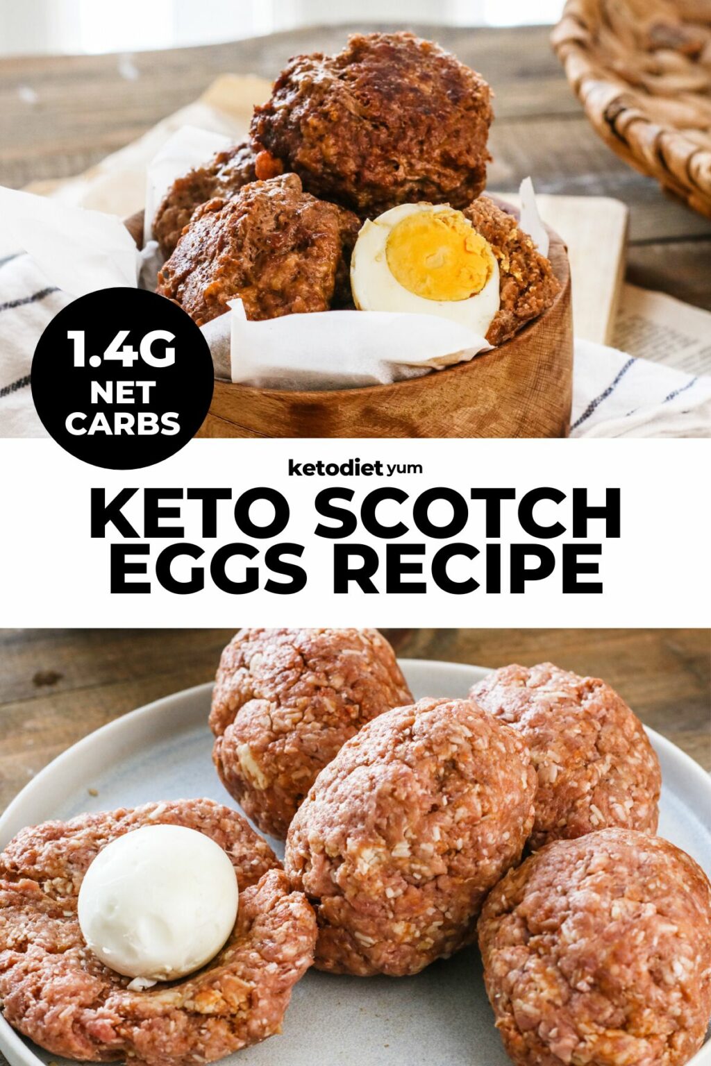 Baked Keto Scotch Eggs (Low Carb Recipe) Keto Diet Yum
