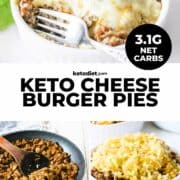 Keto Mini Cheeseburger Pies