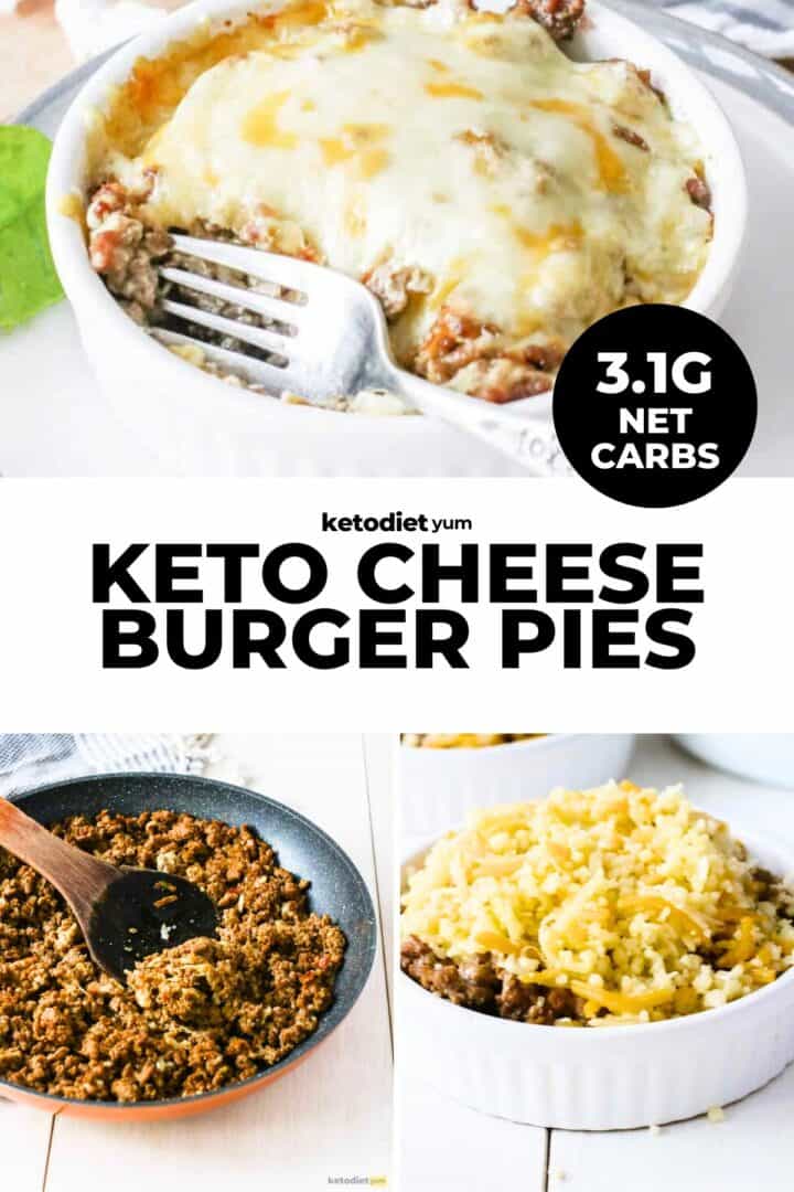 Keto Mini Cheeseburger Pies