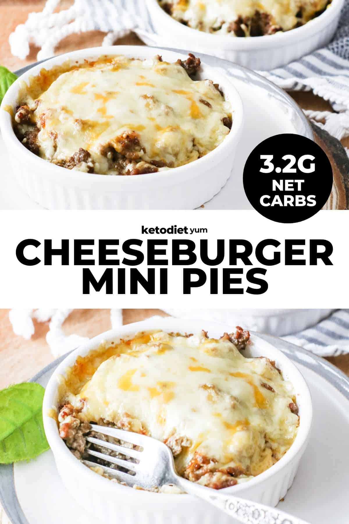 Best Mini Keto Cheeseburger Pie Recipe