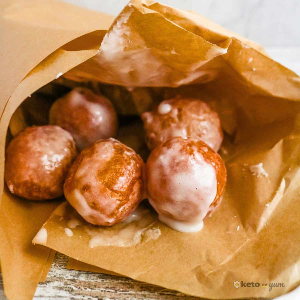 Keto Glazed Donut Balls