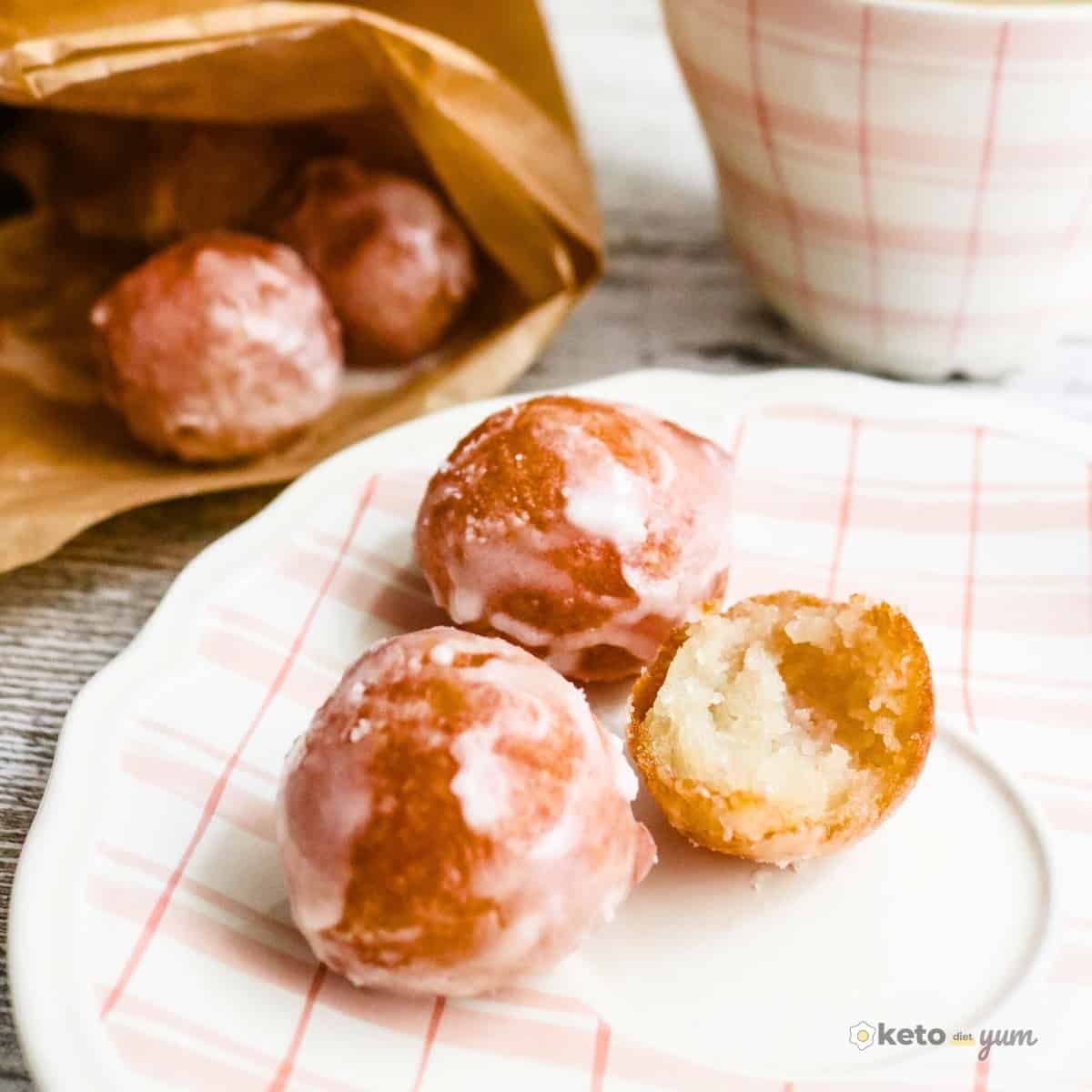 Keto Glazed Donut Balls