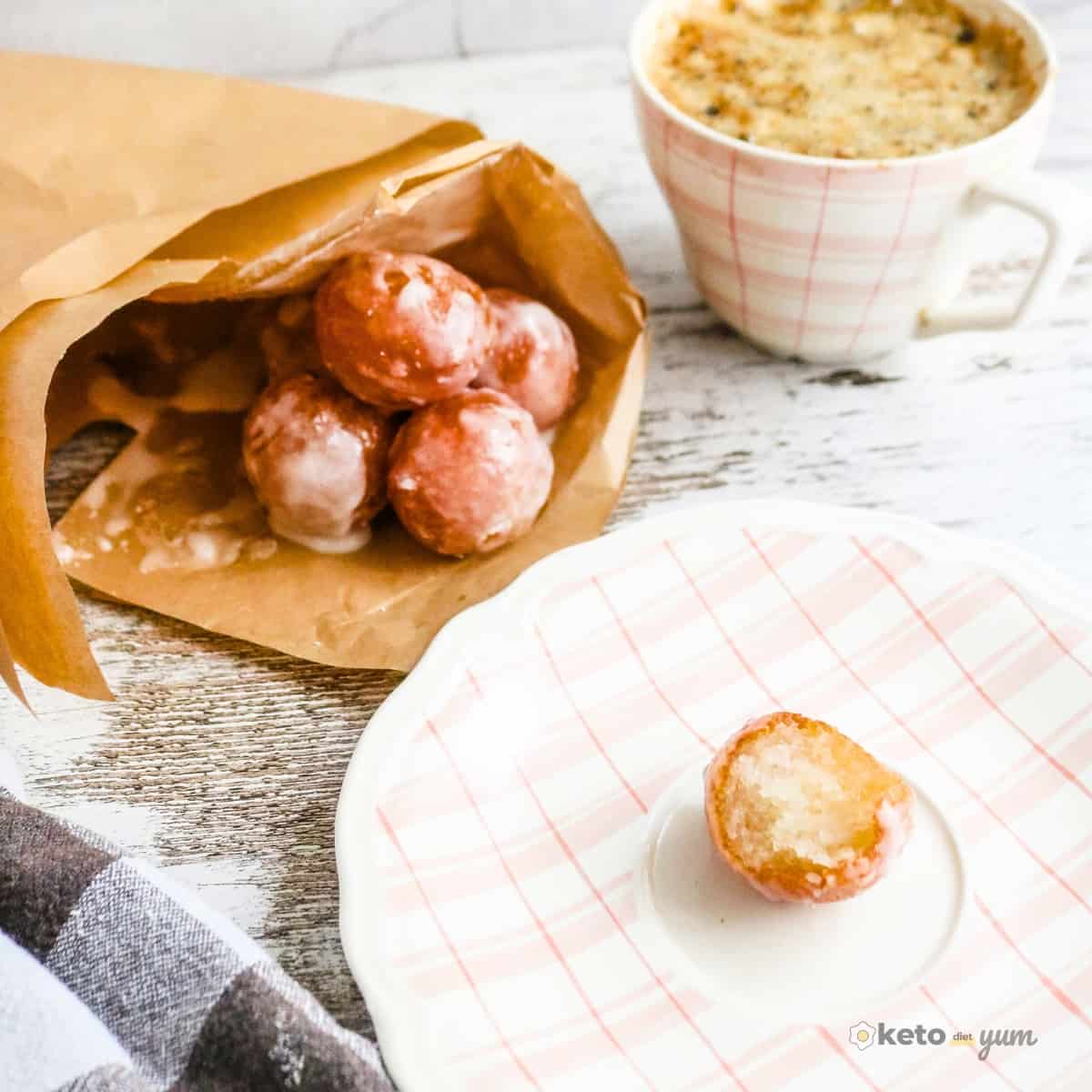 Keto Glazed Donut Balls