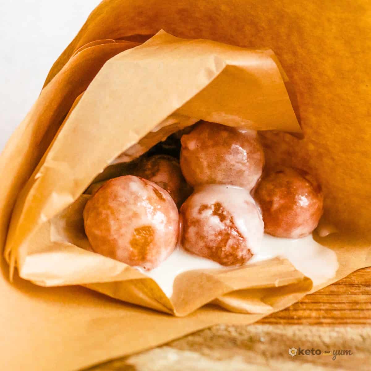 Keto Glazed Donut Balls