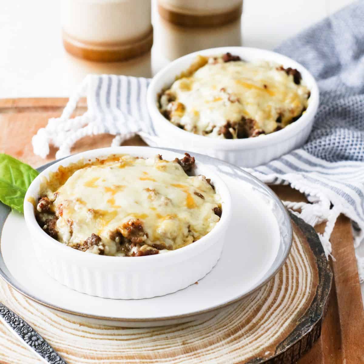 Mini Keto Cheeseburger Pie