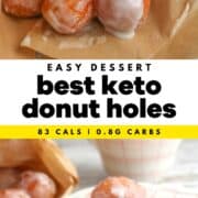 Keto Glazed Donut Balls