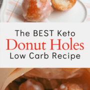 Keto Glazed Donut Balls