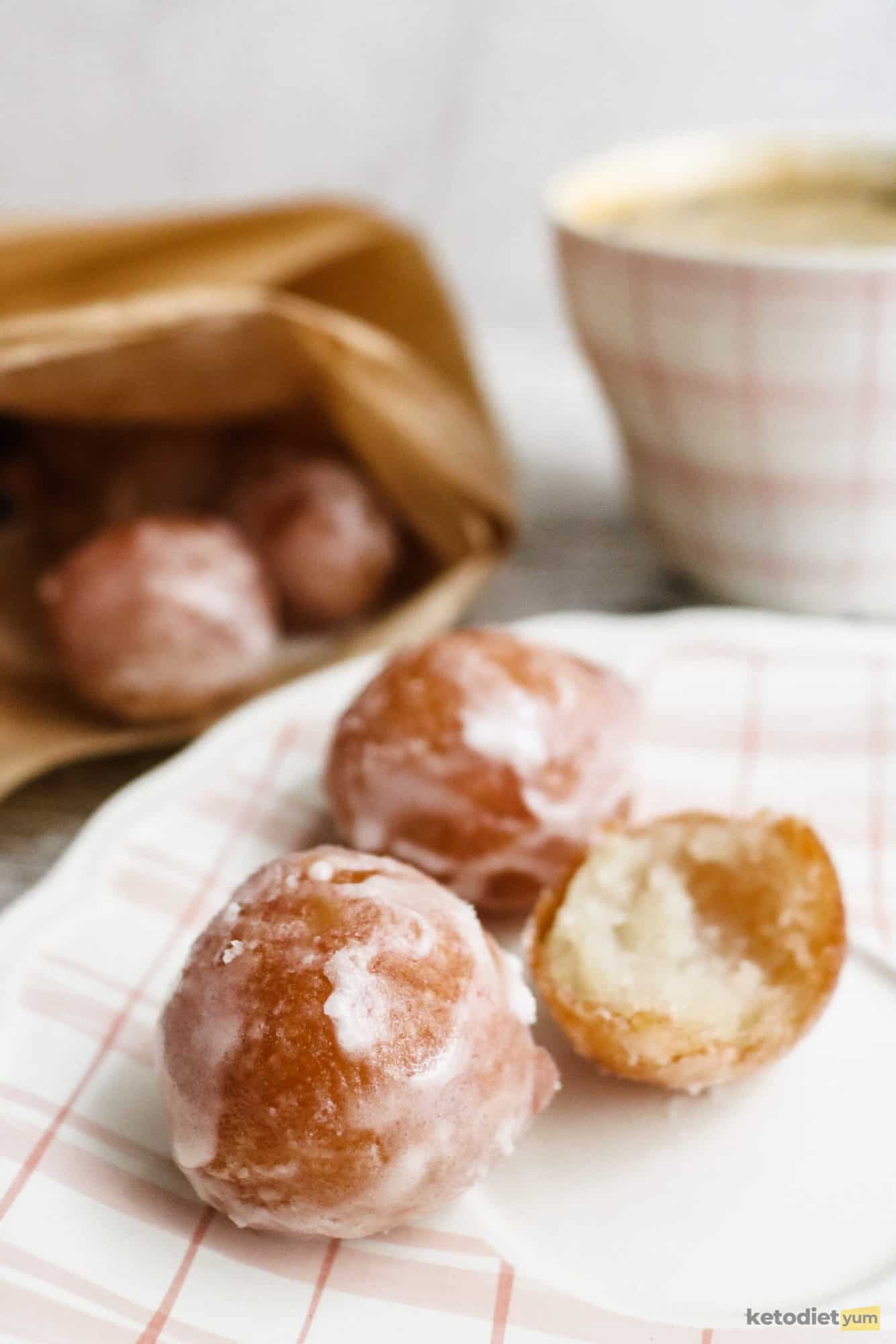 keto glazed donut balls