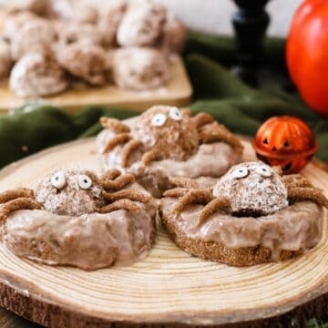 Keto Halloween Spider Web Donuts