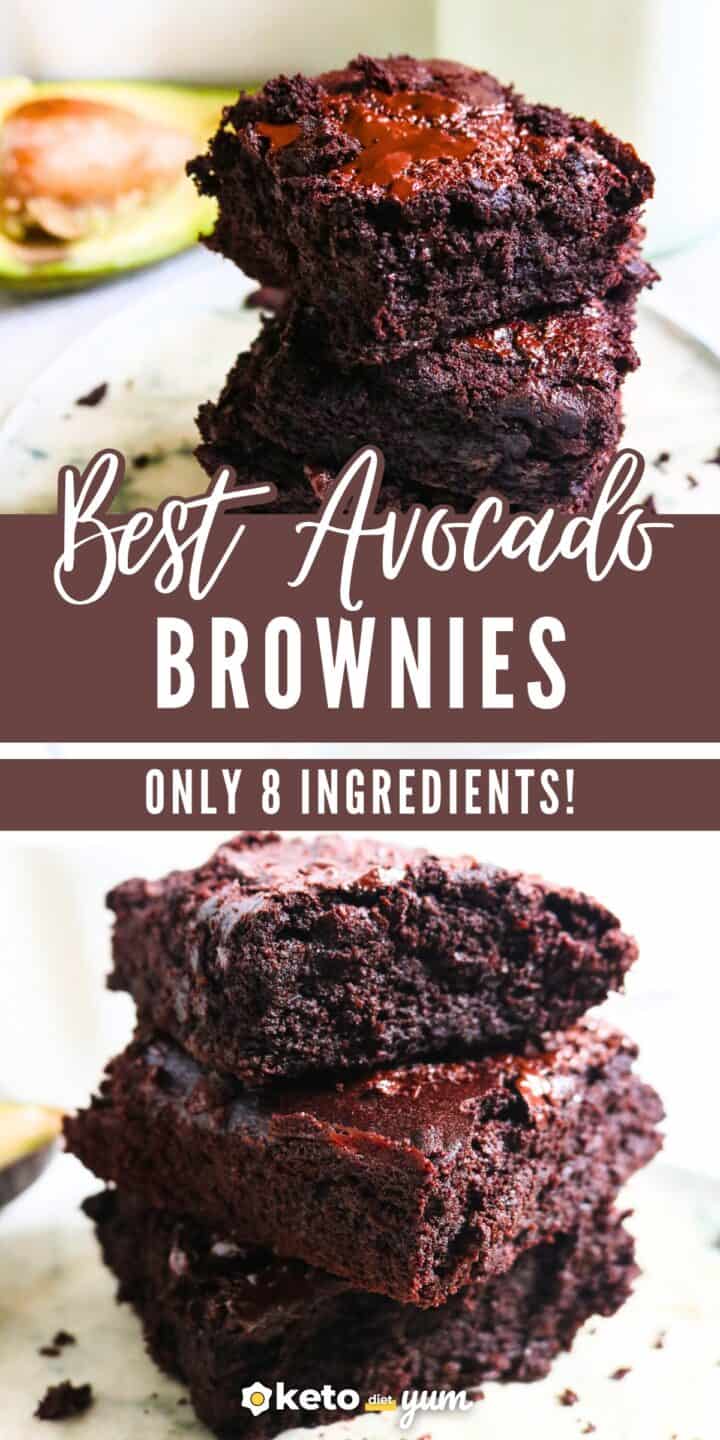 The BEST Low Carb Keto Avocado Brownies Recipe