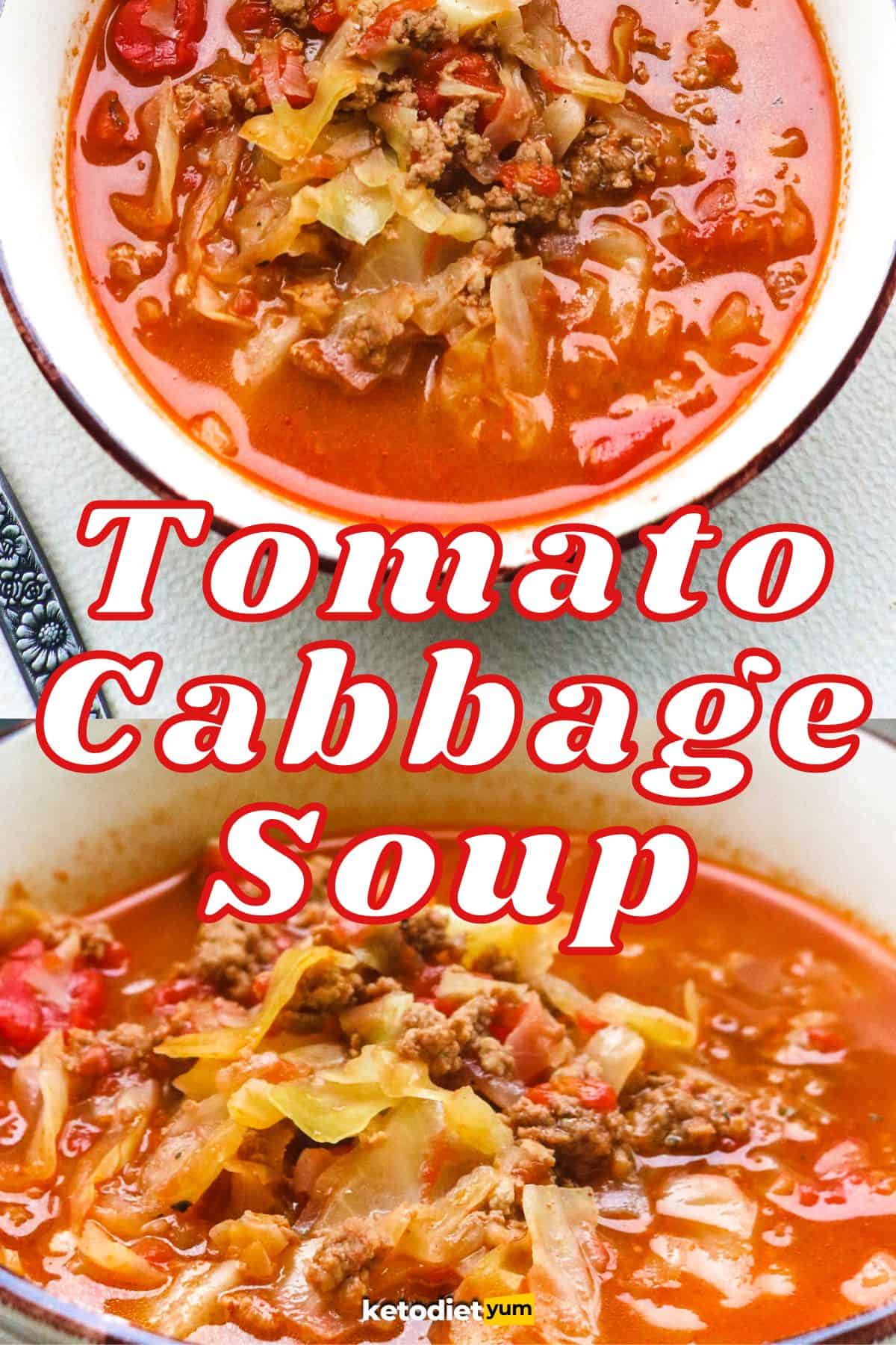 Tomato Cabbage Soup With Ground Beef (Keto & GlutenFree)