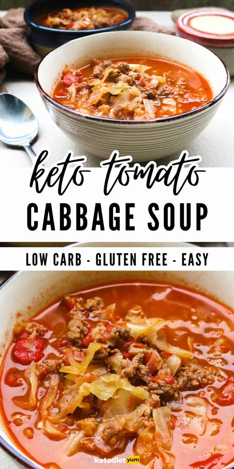 Tomato Cabbage Soup With Ground Beef (Keto & Gluten-Free)