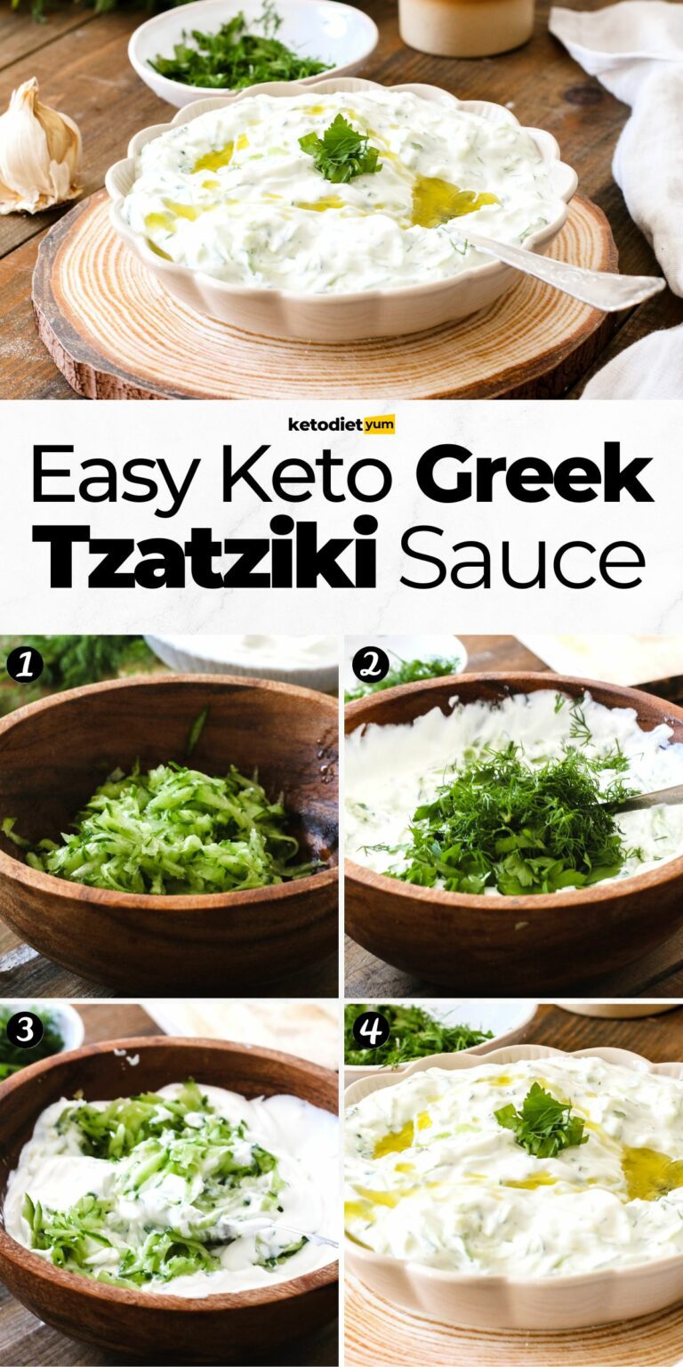 Greek Keto Tzatziki Sauce Recipe (Under 2g Carbs) Keto Yum
