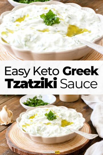Homemade Keto Greek Tzatziki Sauce Recipe