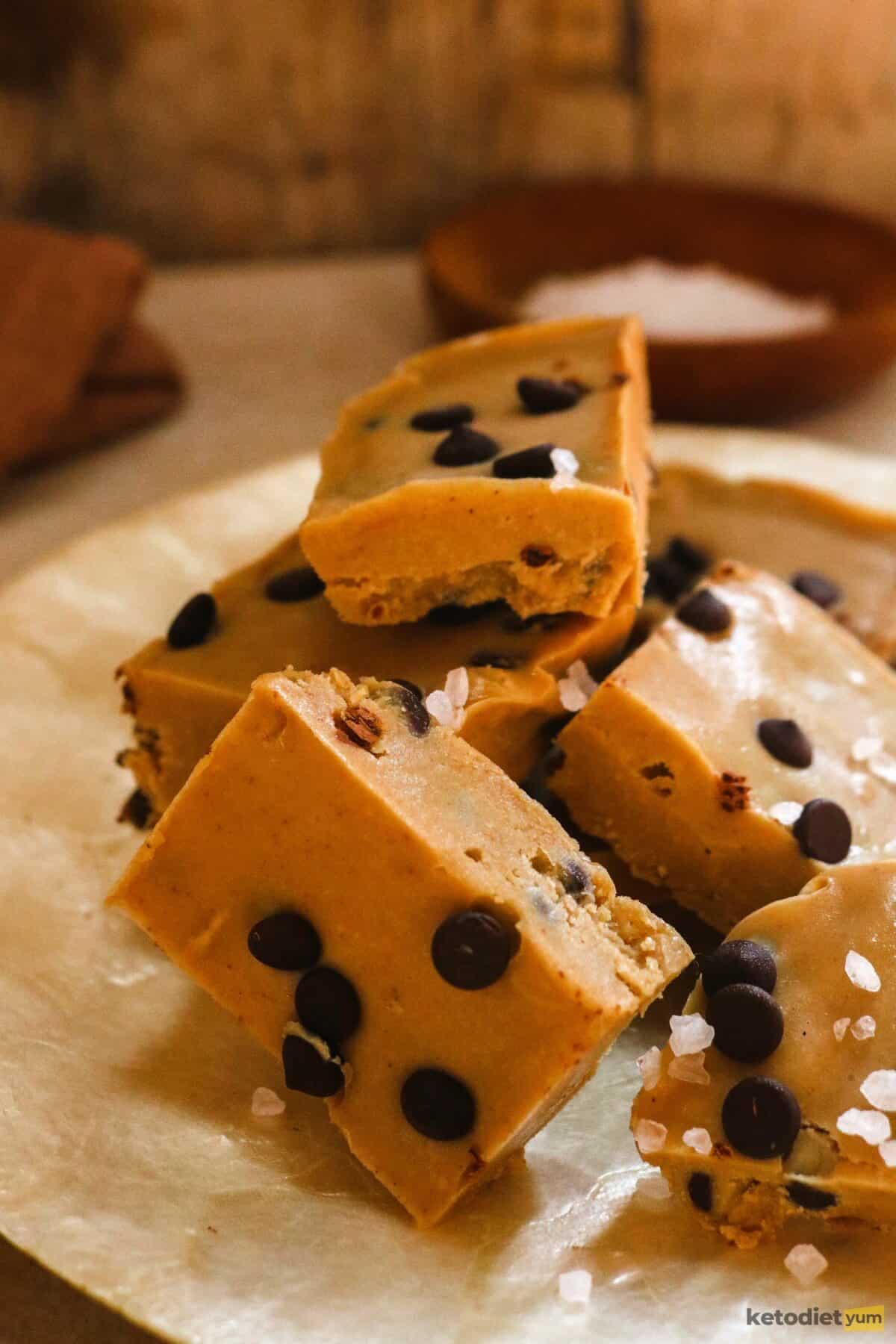 No Bake Tahini Fudge