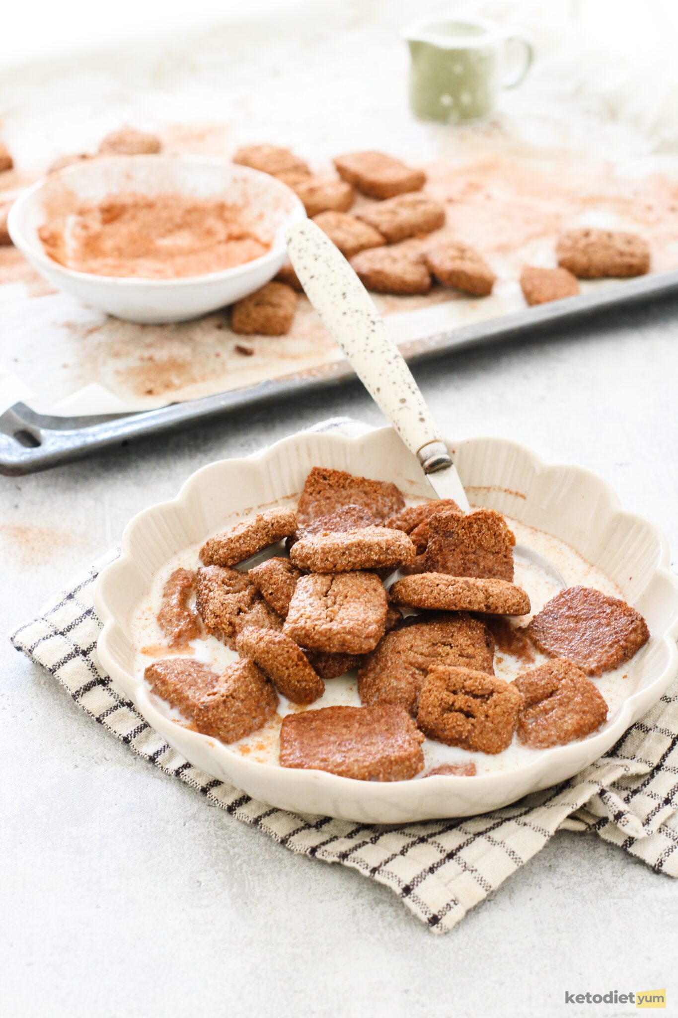 Easy Keto Cinnamon Toast Crunch Cereal (SugarFree Cereal)