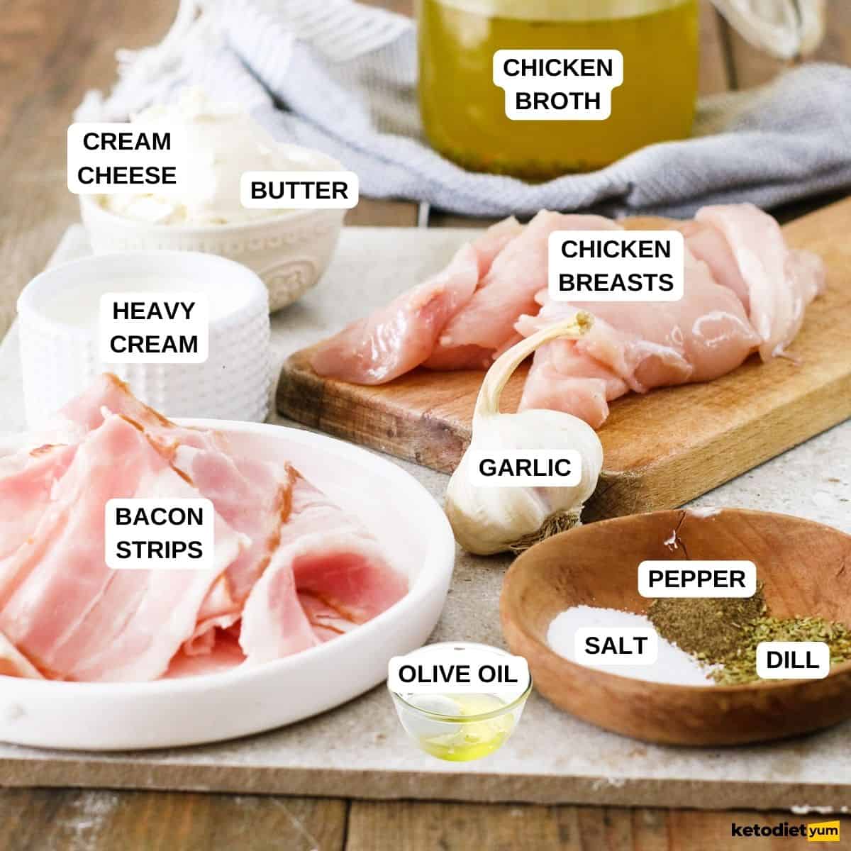 Chicken Bacon Soup Ingredients