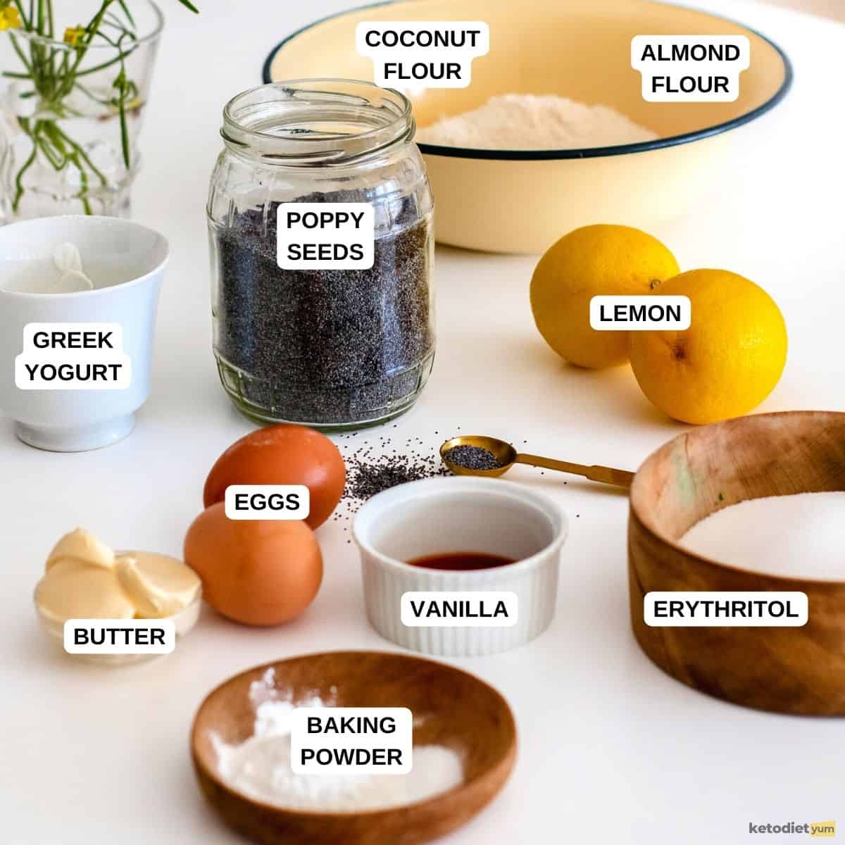 Lemon Poppy Seed Cupcakes Ingredients