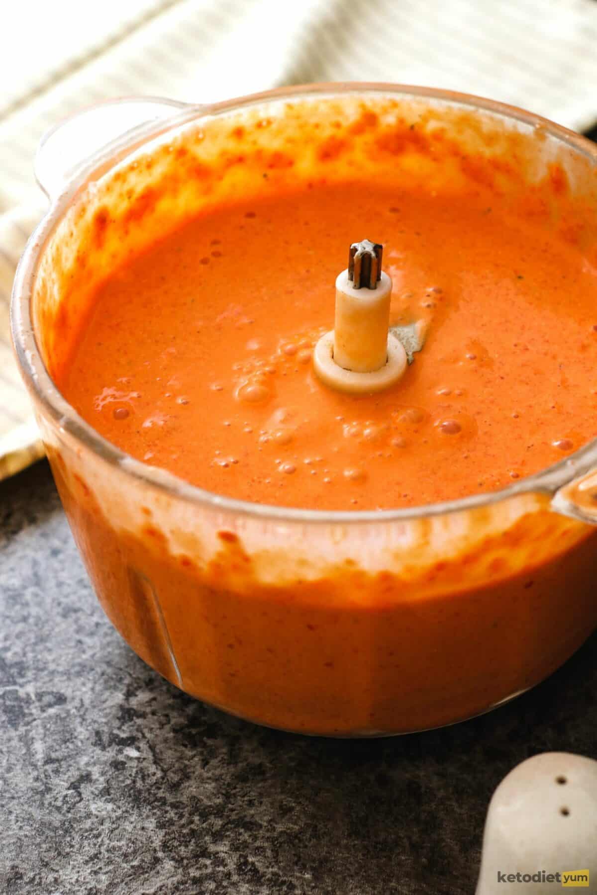 Roasted Red Pepper Gouda Soup
