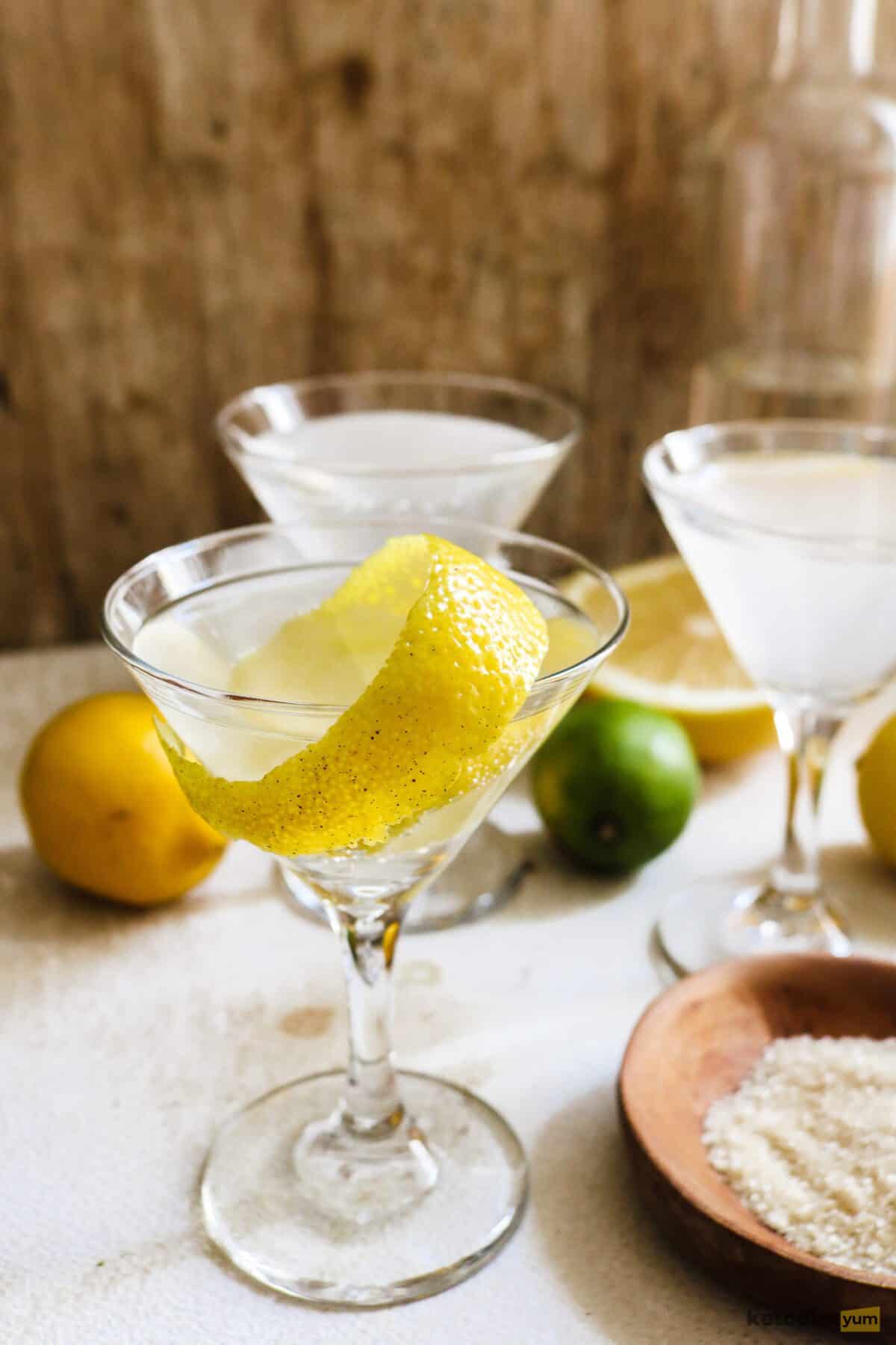 Keto Lemon Drop Martini