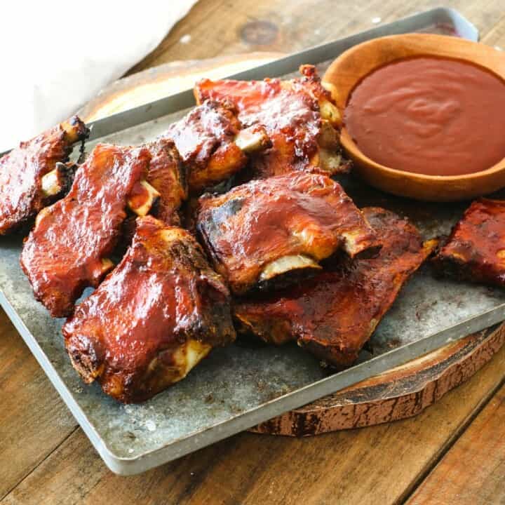 Keto Ribs With BBQ Sauce & Dry Rib Rub (Low Carb, GF)
