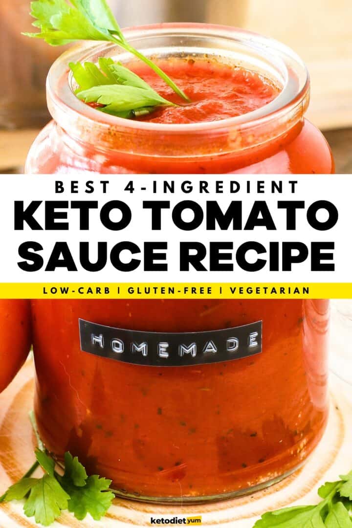 Homemade Keto Tomato Sauce Low Carb Gluten Free